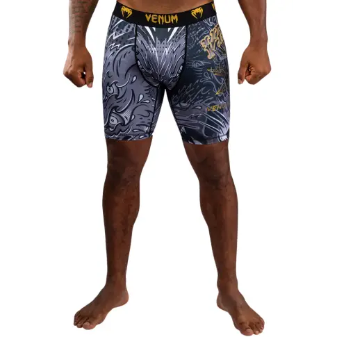 Venum Vale Tudo Shorts Spodenki Kompresyjne Wolf Atak Black/Grey