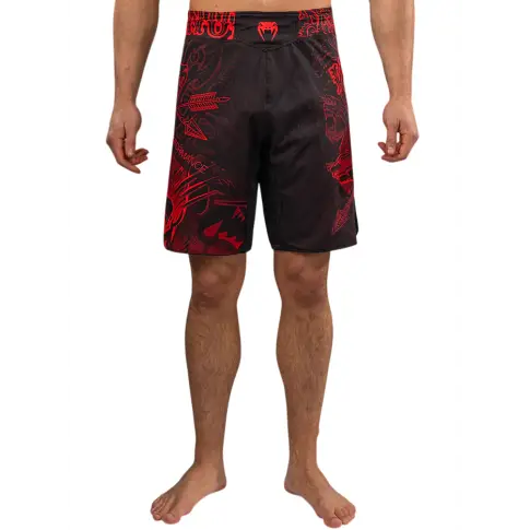 Venum Fightshorts Spodenki MMA Wolf Atak Black/Red