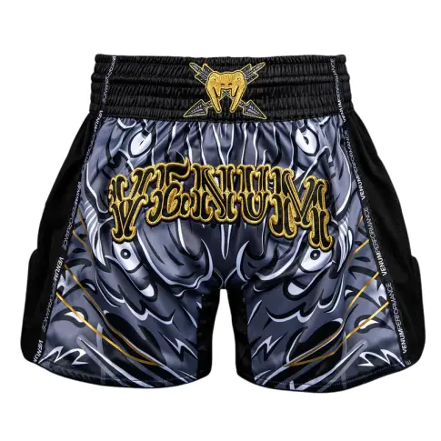 Venum Muay Thai Shorts Spodenki Wolf Atak Black/Grey