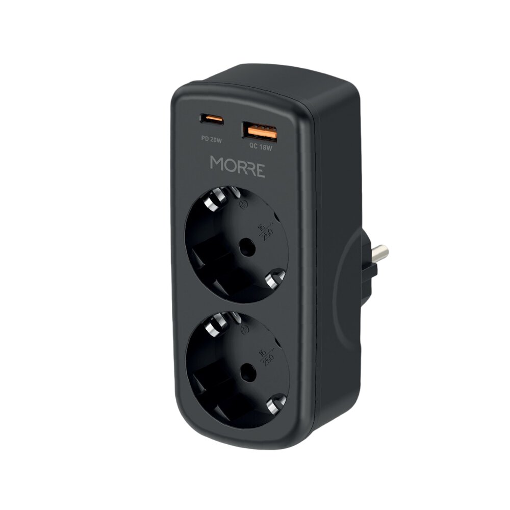 Adapter siec 2G 1xUSB-C 1xUSB-A MORRE M410