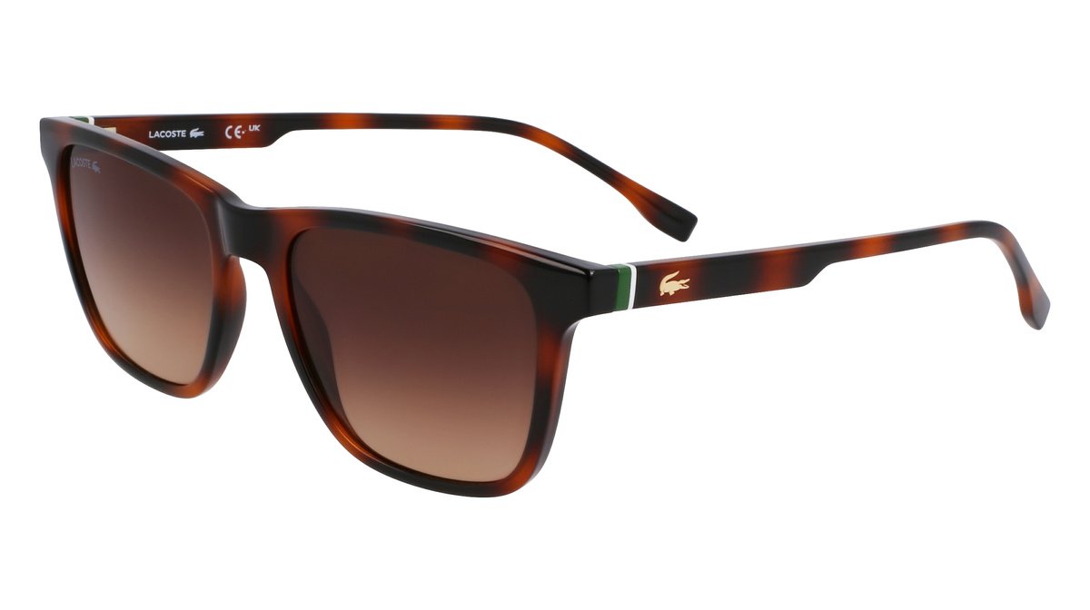 Okulary LACOSTE L6041S-214. Okulary przeciwsłoneczne, Kolor brązowy. Mężczyzna.