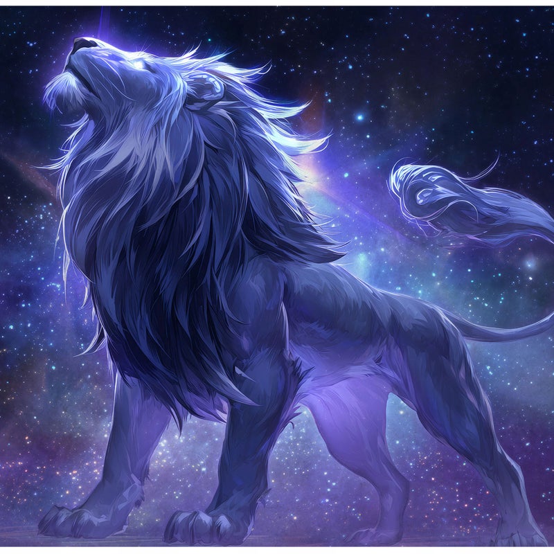 Fototapeta Lew Gwiazdy Zwierzęta 300x210 cm Tapeta Do Sypialni Salonu Kuchni Na Flizelinie