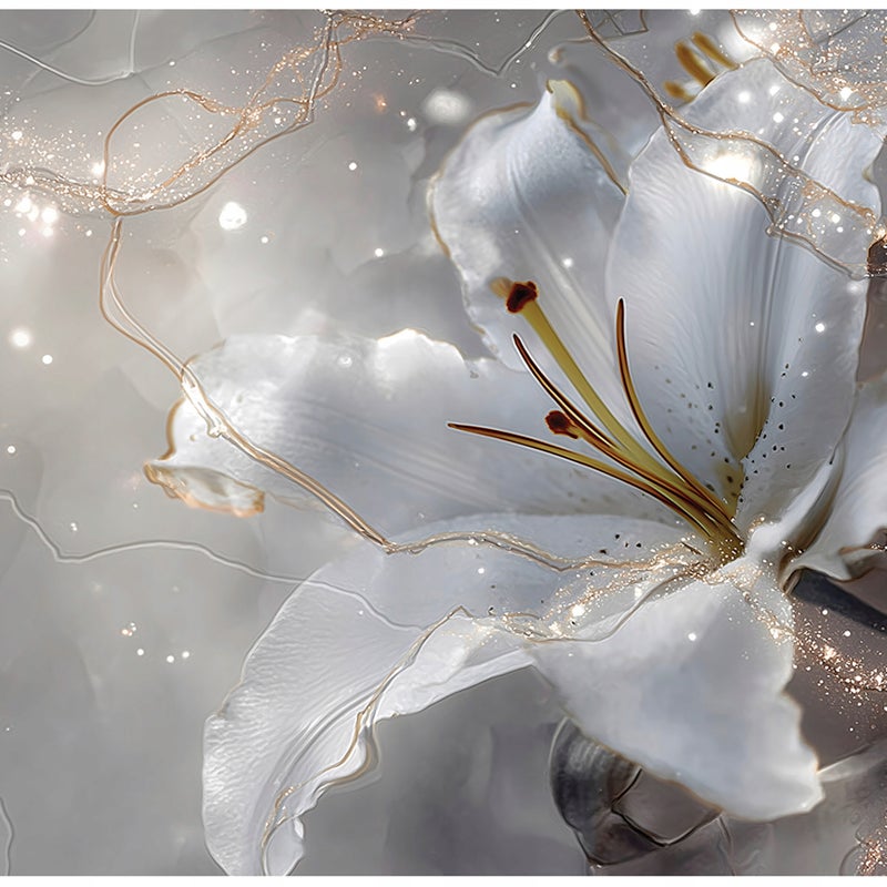 Fototapeta Kwiaty Lilie Abstrakcja 300x210 cm Tapeta Do Sypialni Salonu Kuchni Na Flizelinie