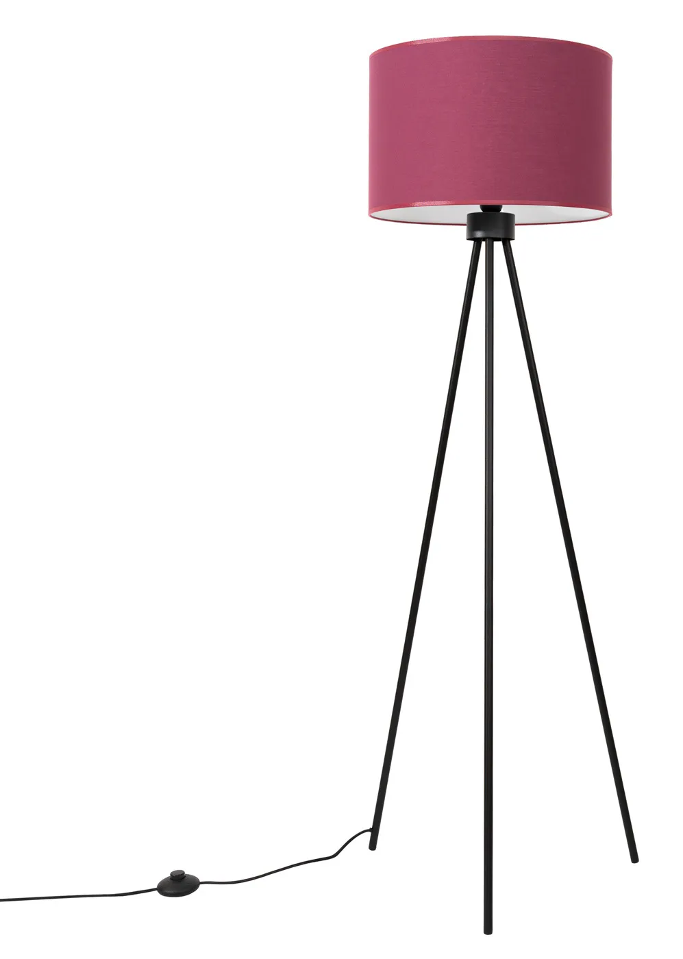 Elegancka lampa stojąca na trójnogu w kolorze burgunu Z2-N32