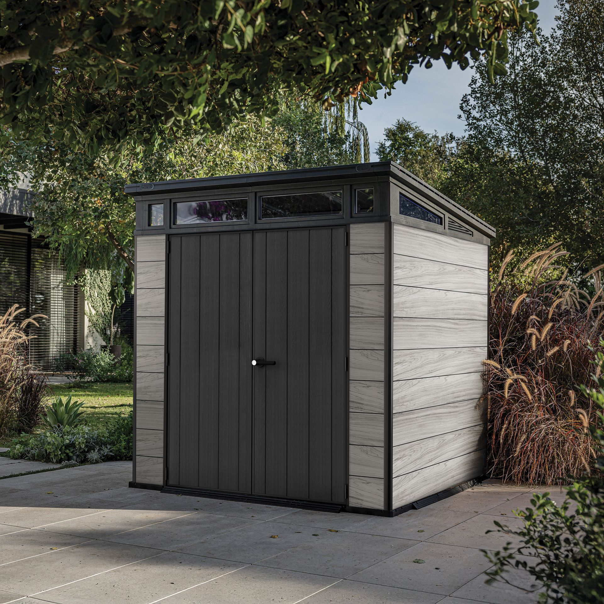 Domek narzędziowy PENTHOUSE 7x7 STORM GREY Signature Collection - Keter