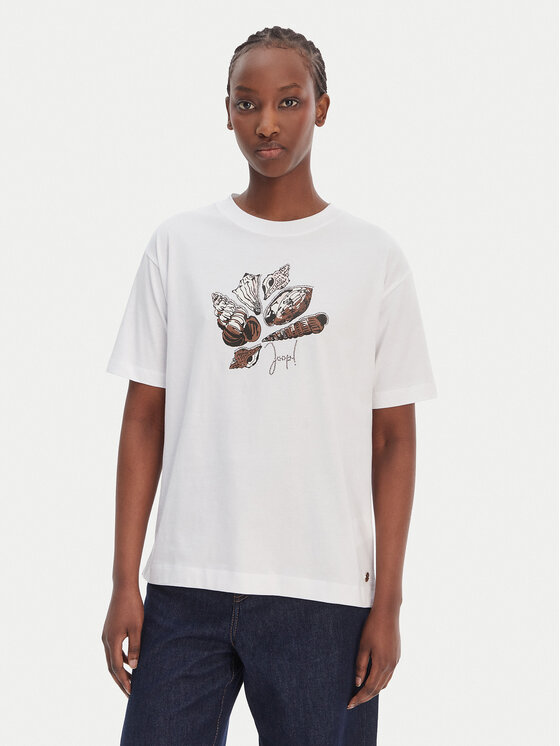 JOOP! T-Shirt Tristiane 30102427 Biały Regular Fit