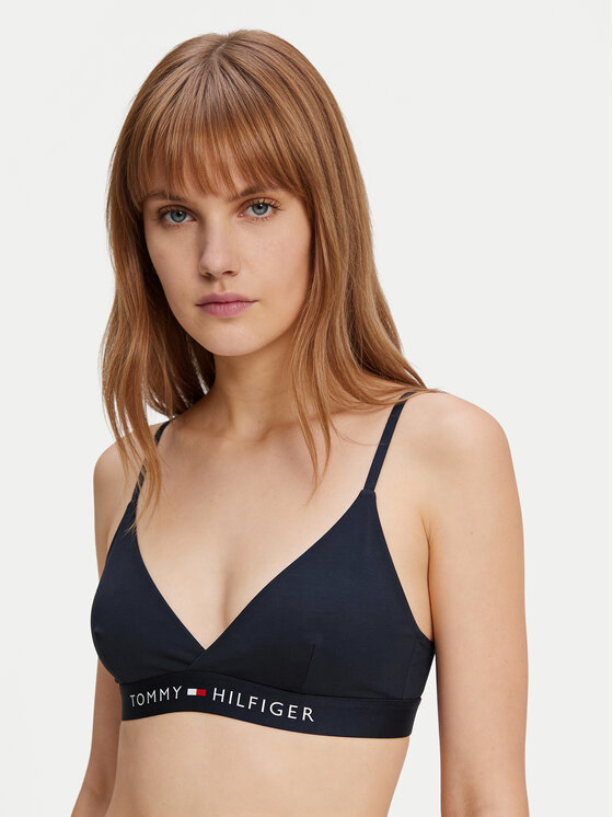 Tommy Hilfiger Góra od bikini UW0UW06361 Granatowy