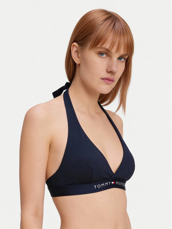 Tommy Hilfiger Góra od bikini UW0UW06358 Granatowy