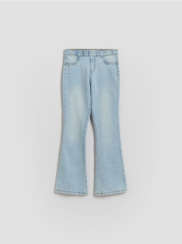 Reserved - Jegginsy flare - niebieski