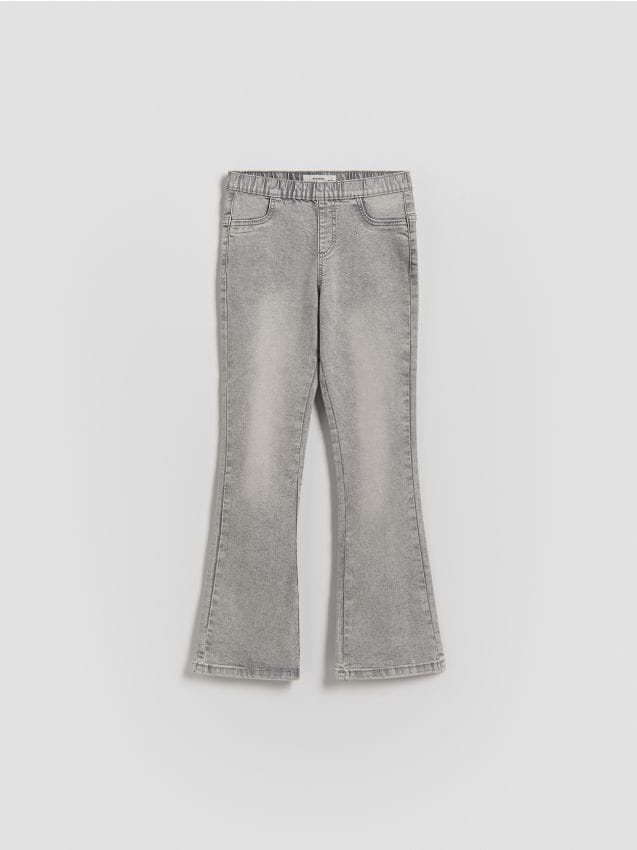 Reserved - Jegginsy flare - jasnoszary