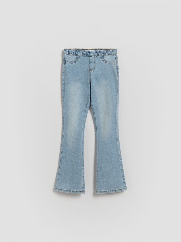 Reserved - Jegginsy flare - niebieski