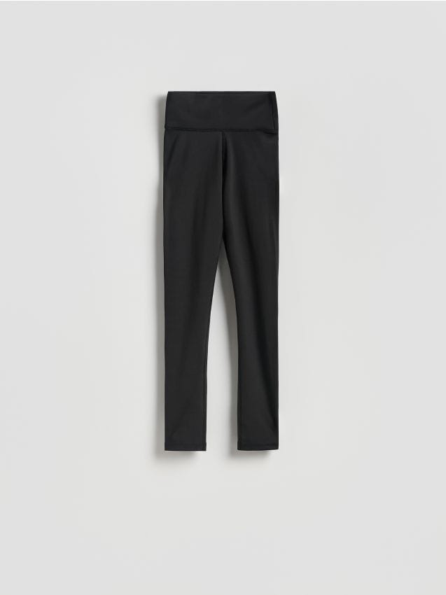 Reserved - Gładkie legginsy - czarny