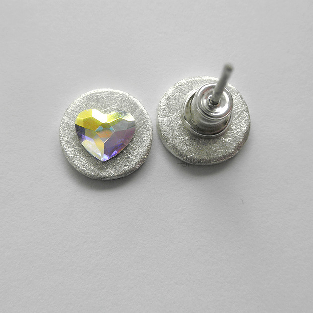 Kolczyki Swarovski SERDUSZKO