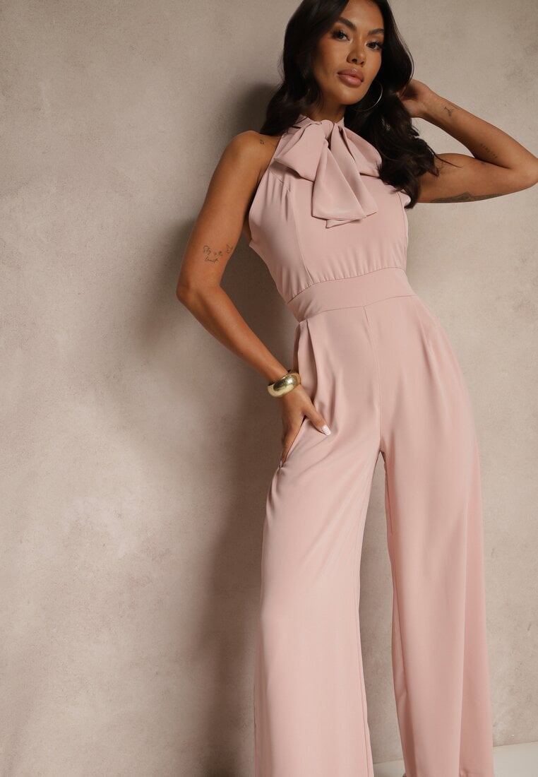 Różowy Kombinezon Ozdobiony Kokardą Milireia