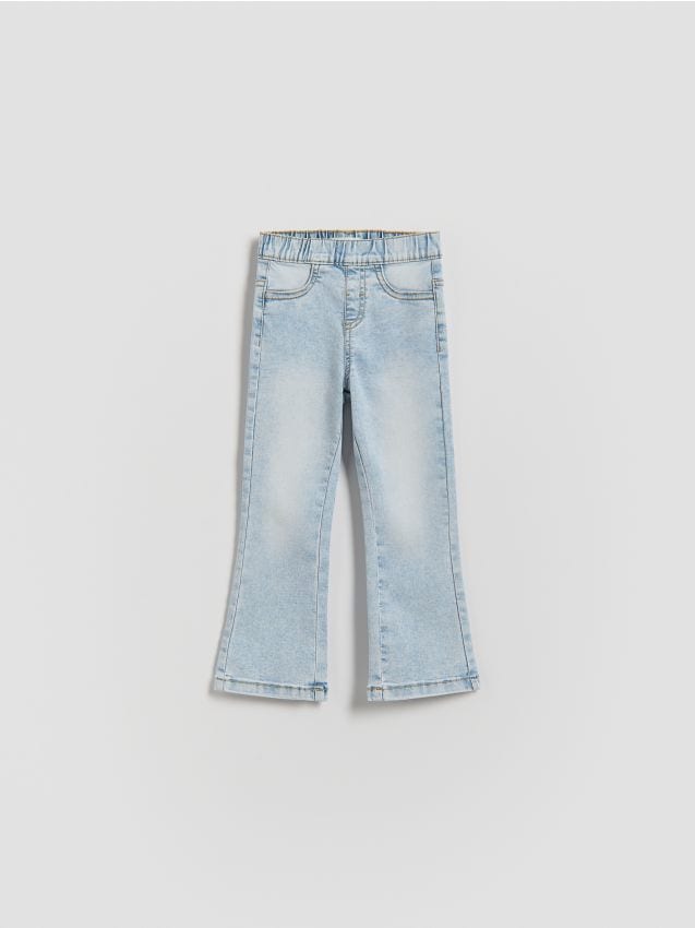 Reserved - Jegginsy flare - niebieski