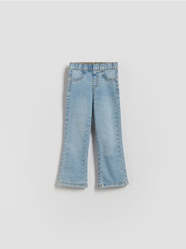 Reserved - Jegginsy flare - niebieski