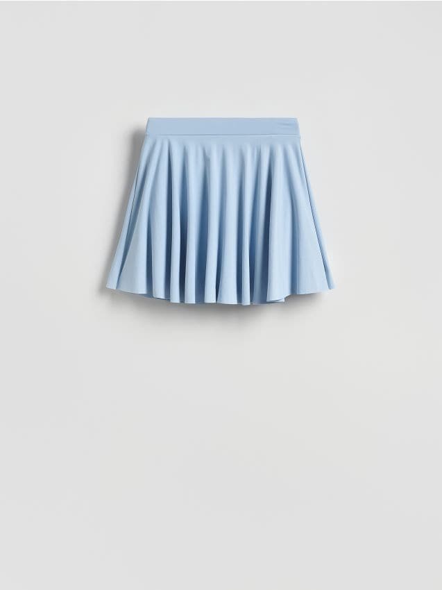 Reserved - Gładkie spódnico-szorty - jasnoniebieski