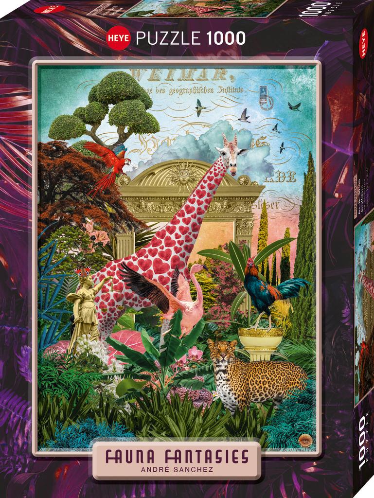 Puzzle 1000 el. Fantastyczna Fauna - Giraffolove Heye - puzzle