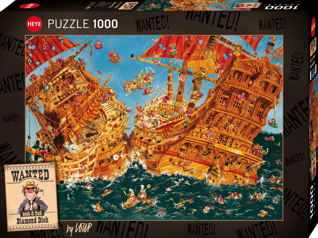 Puzzle 1000 el. Wanted!-Dick, Loup Heye - puzzle
