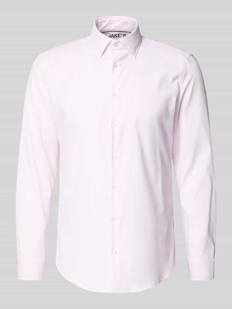 Koszula biznesowa o kroju slim fit z kołnierzykiem typu kent