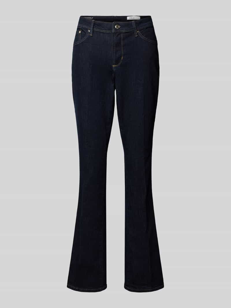 Jeansy z poszerzaną nogawką z mieszanki bawełny