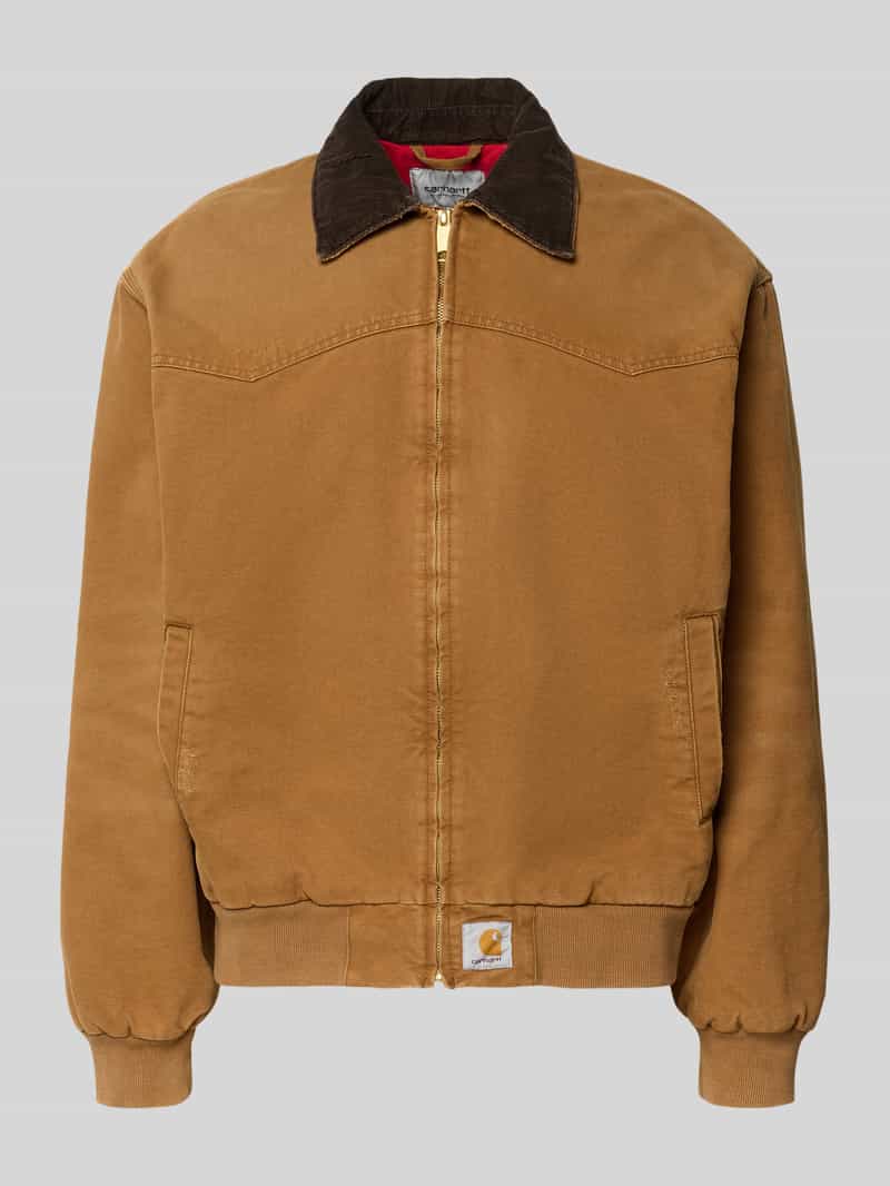 Kurtka z zamkiem błyskawicznym i detalem z logo