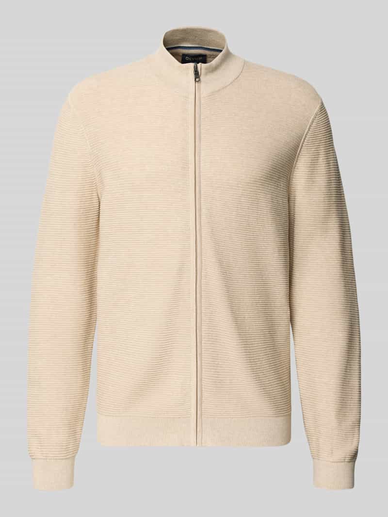 Kardigan o kroju regular fit ze stójką