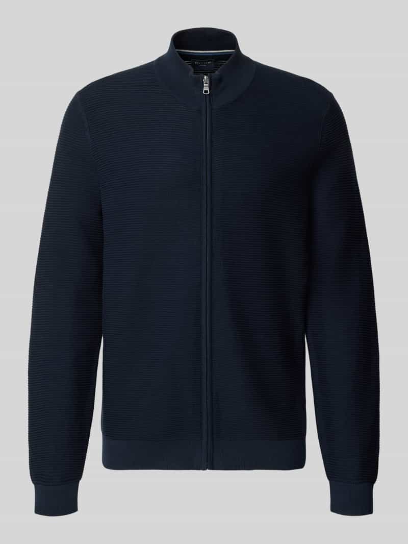 Kardigan o kroju regular fit ze stójką