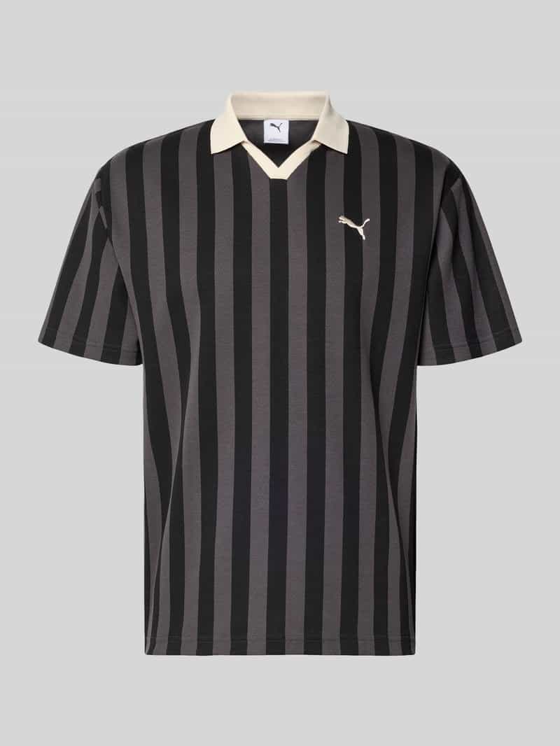 Koszulka polo o kroju relaxed fit z wyhaftowanym logo model ‘CLASS’