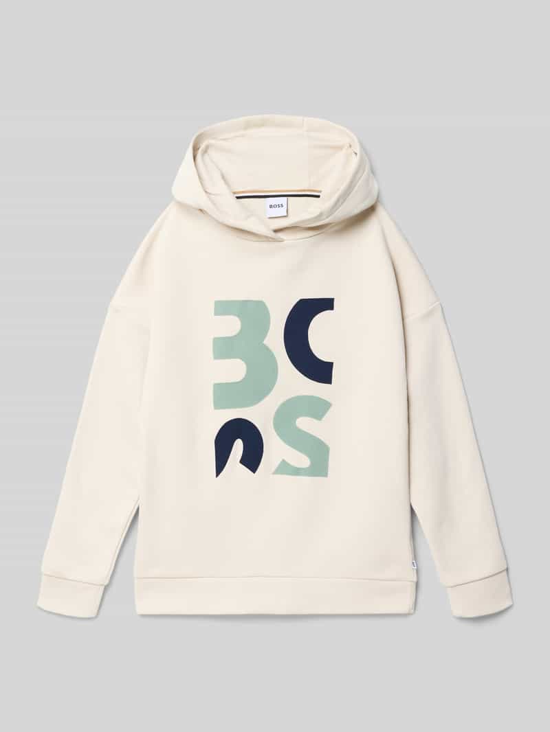 Bluza z kapturem o kroju regular fit z mieszanki bawełny