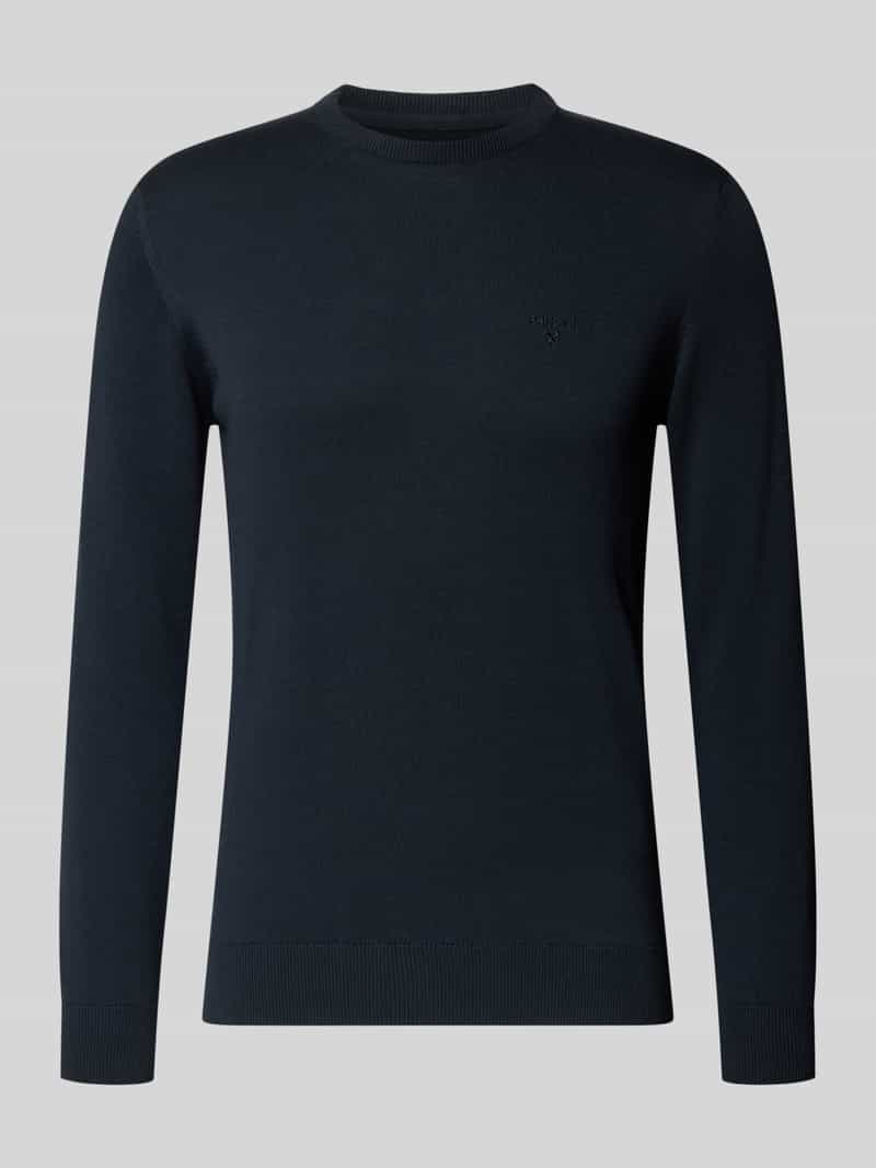 Sweter z dzianiny o kroju regular fit z czystej bawełny model ‘PIMA’