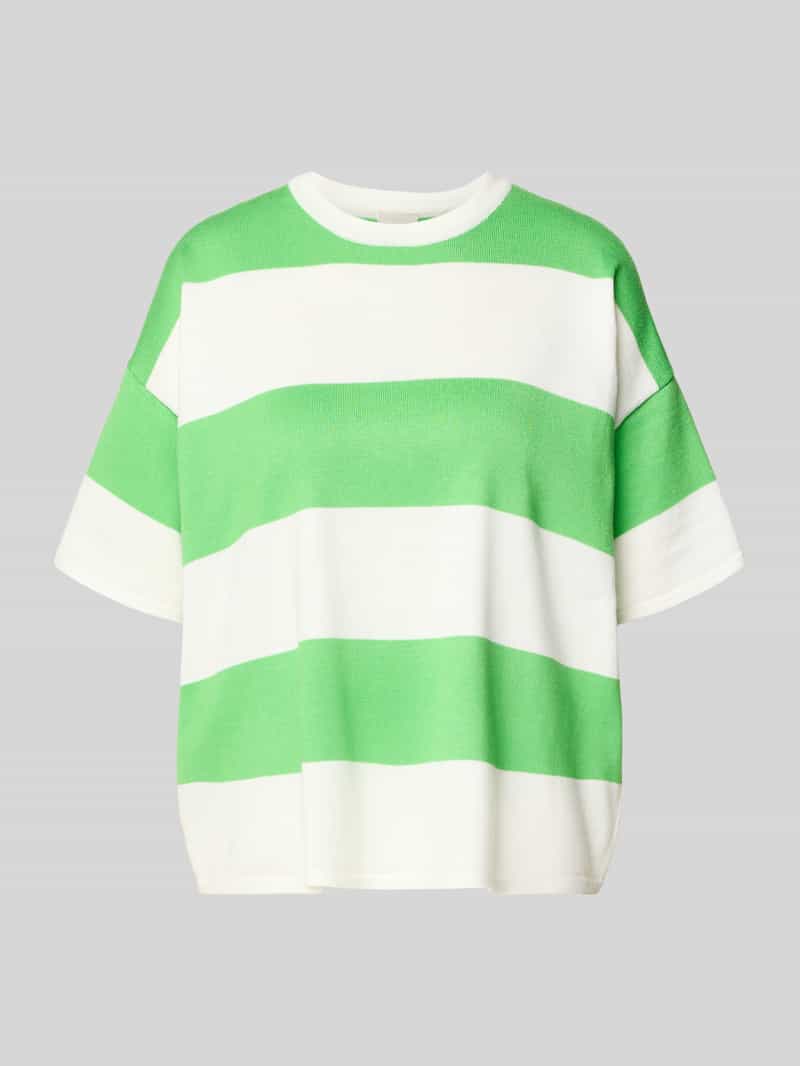 Bluzka o kroju relaxed fit z mieszanki wiskozy model ‘LULS’