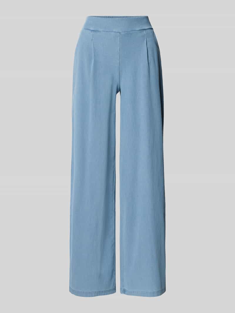 Jeansy o szerokim kroju z elastycznym pasem model ‘KATE’