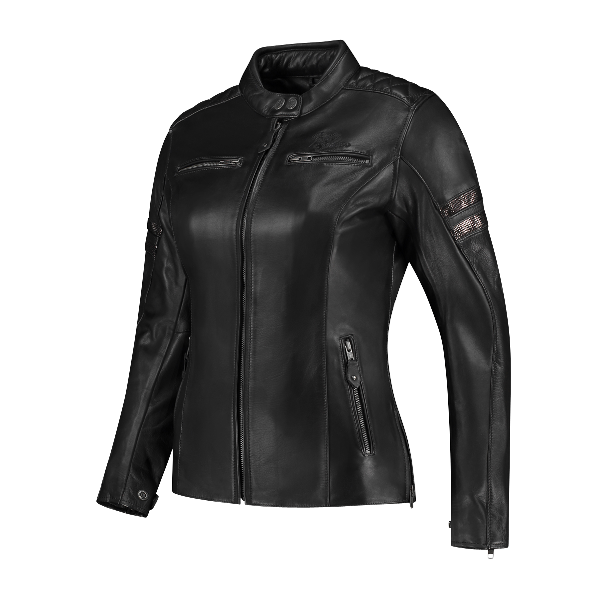Kurtka Motocyklowa Rusty Stitches Joyce V2 Damska Czarny Brokat40