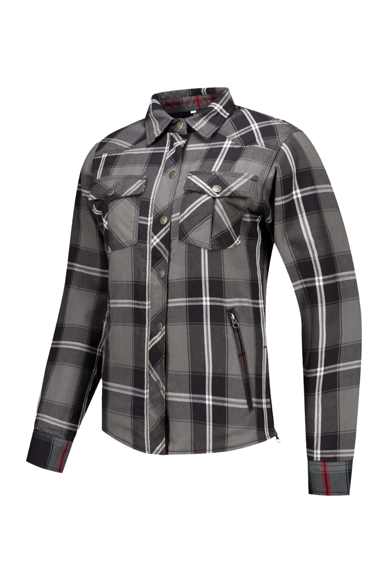 Kurtka MC Rusty Stitches Liss V2 Damskie Szary/Złamany Biały/Czarny44