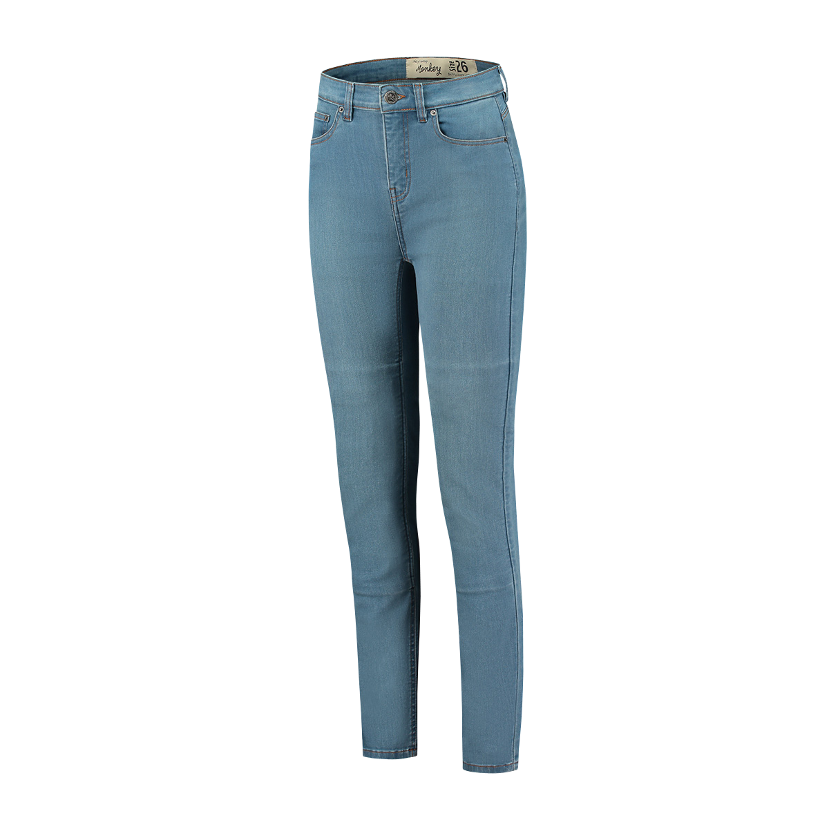 Jeansy Motocyklowe Rusty Stitches Emma Damskie Niebieski denim38