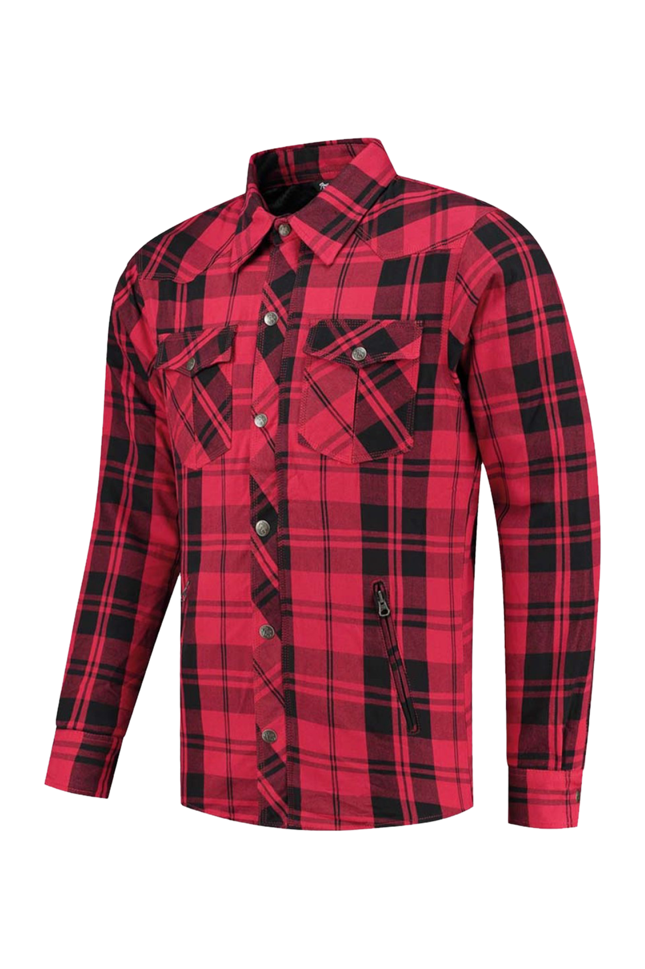 Kurtka MC Rusty Stitches Neil V2 Czerwony/Czarny3XL