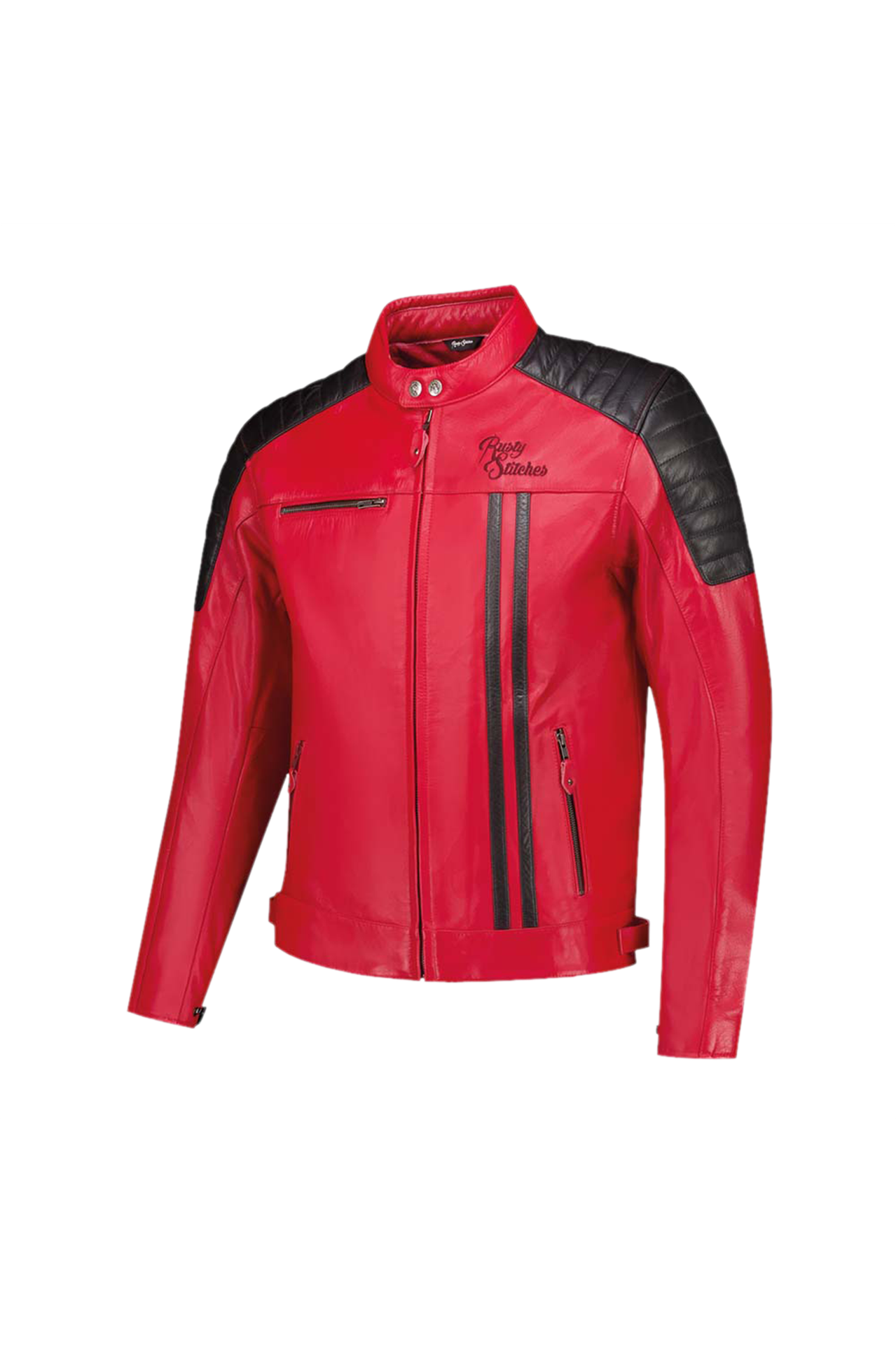 Kurtka Motocyklowa Rusty Stitches Cooper Czerwony/CzarnyL