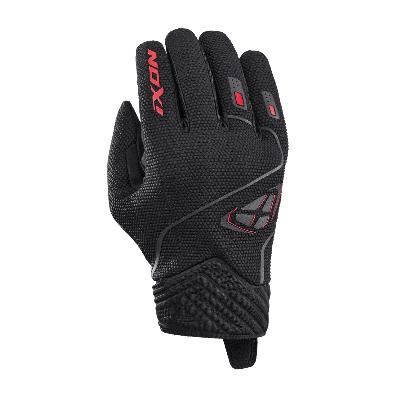 Rękawice Motocyklowe Ixon Hurricane 2 Czarny/CzerwonyM