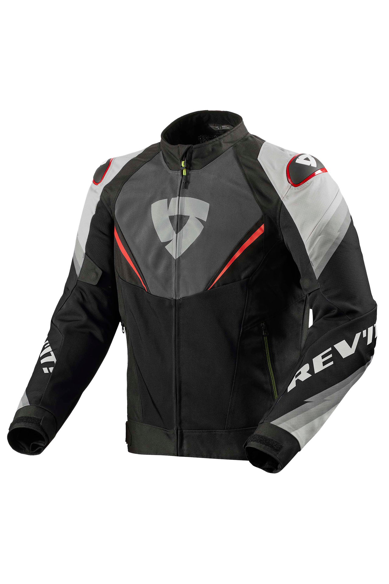 Kurtka Motocyklowa REV'IT! Quantum 3 Air Szary/CzerwonyS