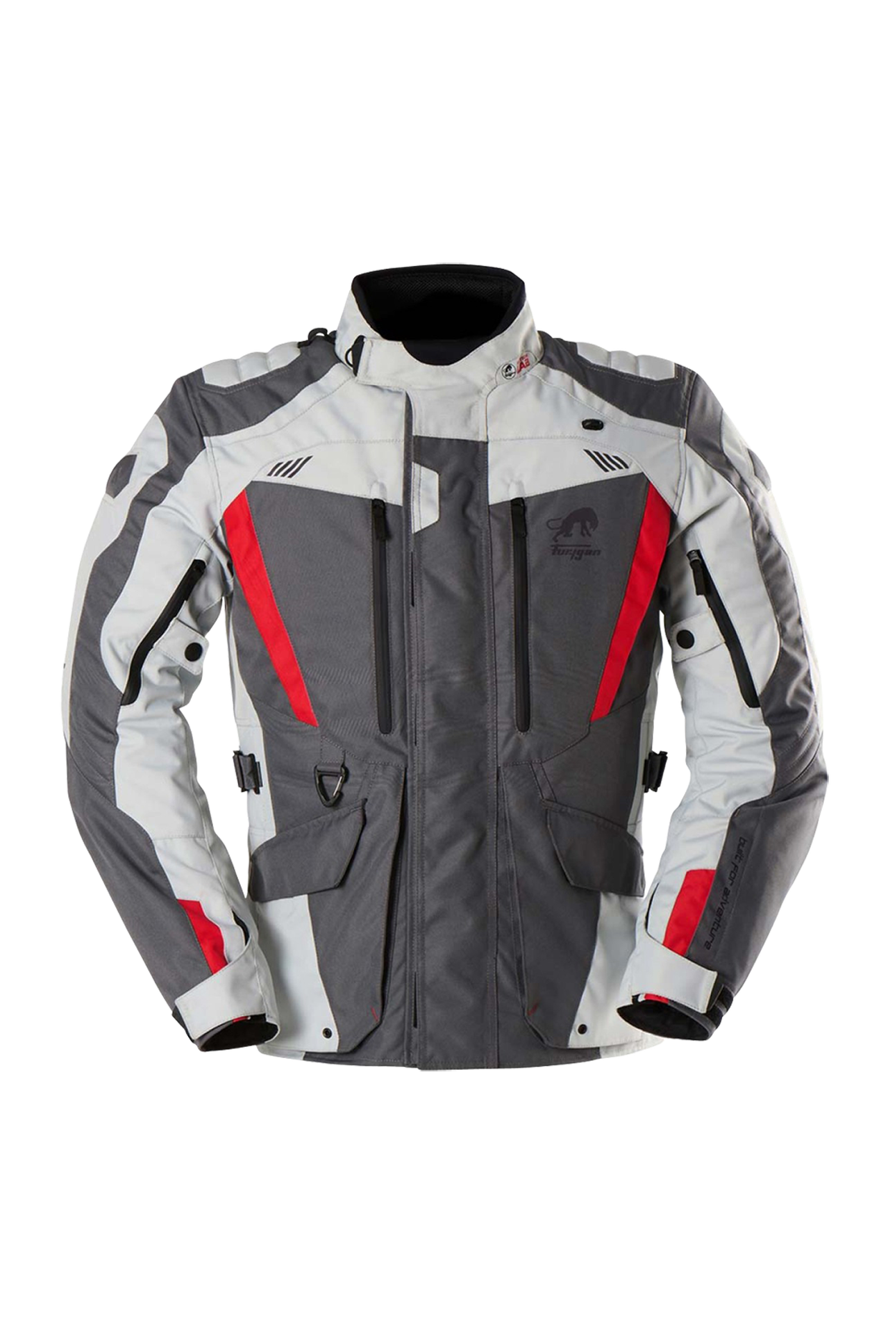 Kurtka Motocyklowa Furygan Apalaches EVO Szary/Perłowy CzerwonyL