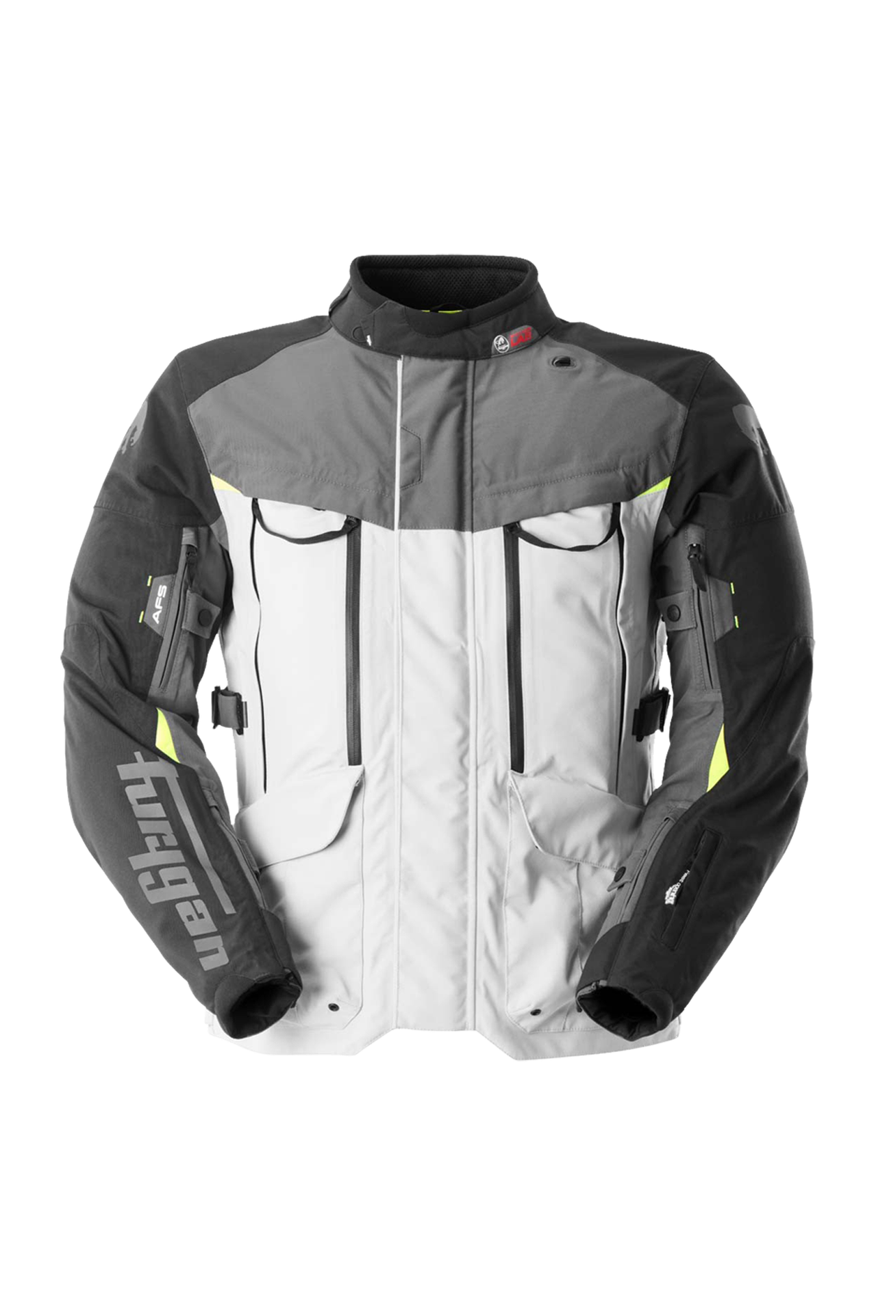 Kurtka Motocyklowa Furygan Challenger 3C Primaloft Szary/Złamany Biały/ŻółtyS