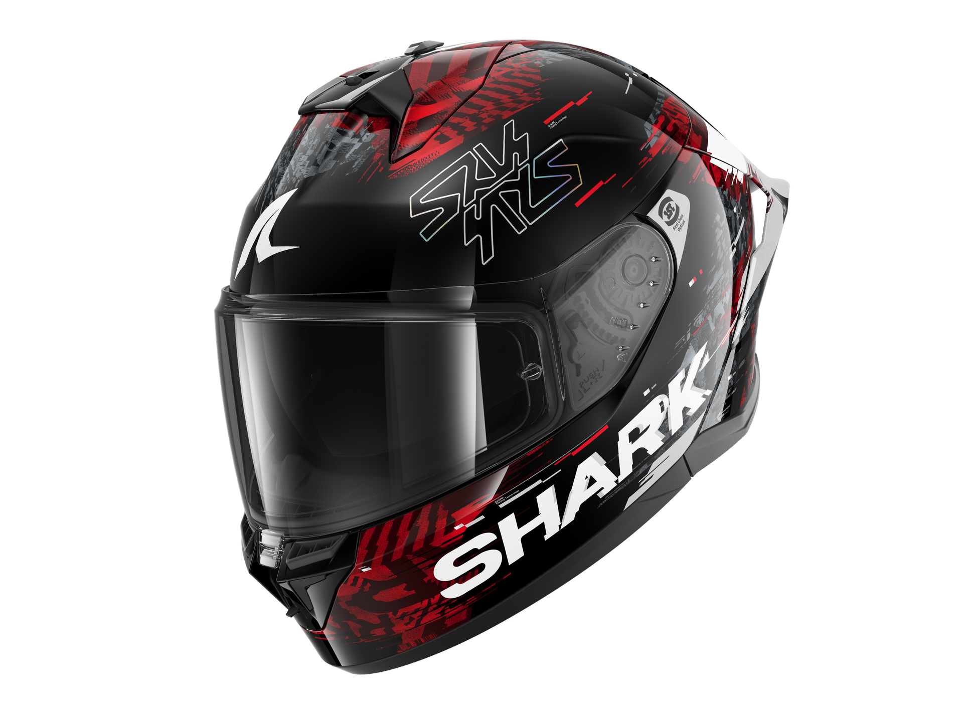 Kask Integralny Shark Skwal Cup Speed-Vib Czarny/Czerwony/SrebrnyXXL