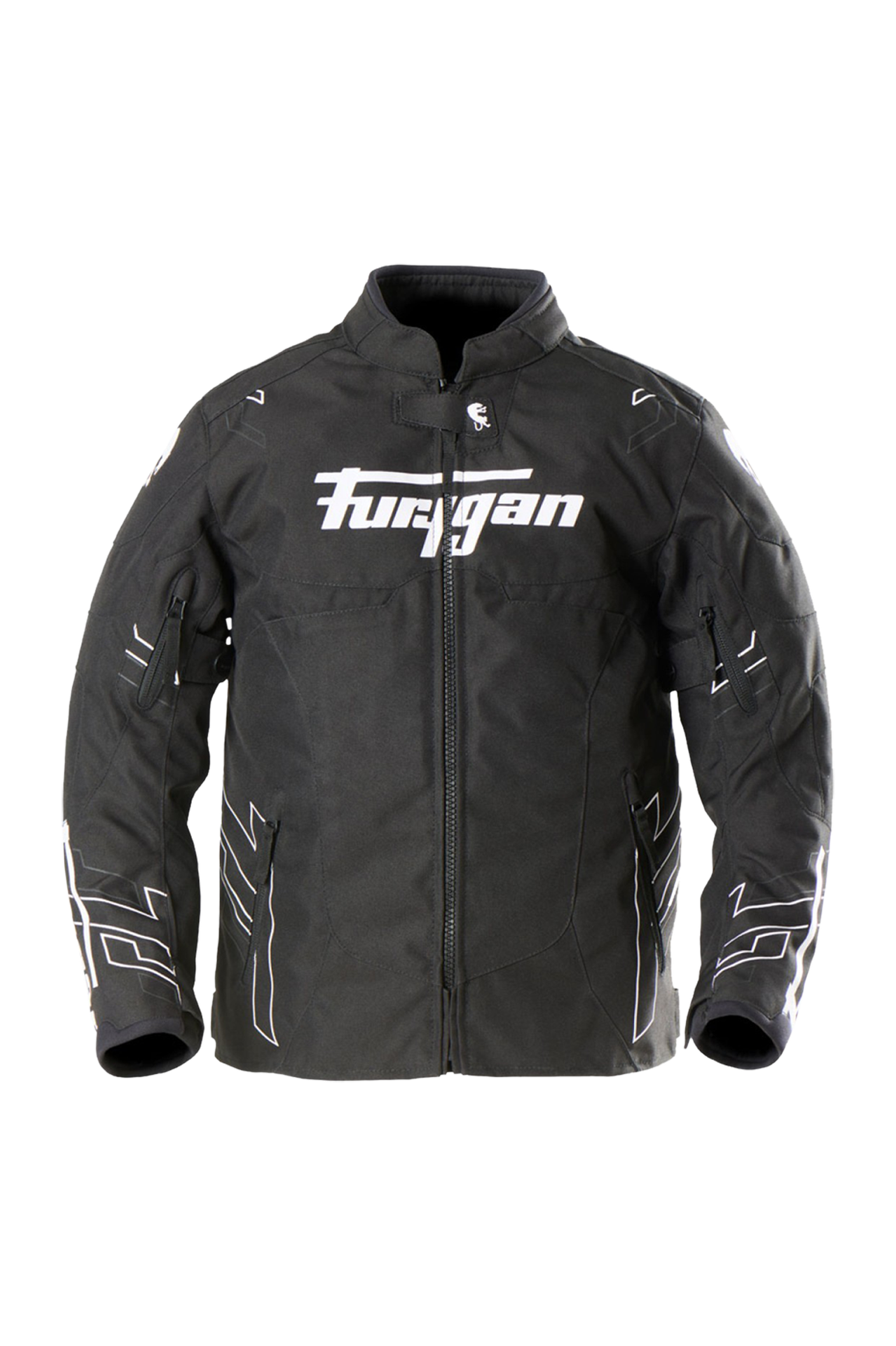 Kurtka Motocyklowa Furygan Neonowy Kid Czarny/Złamany Biały8