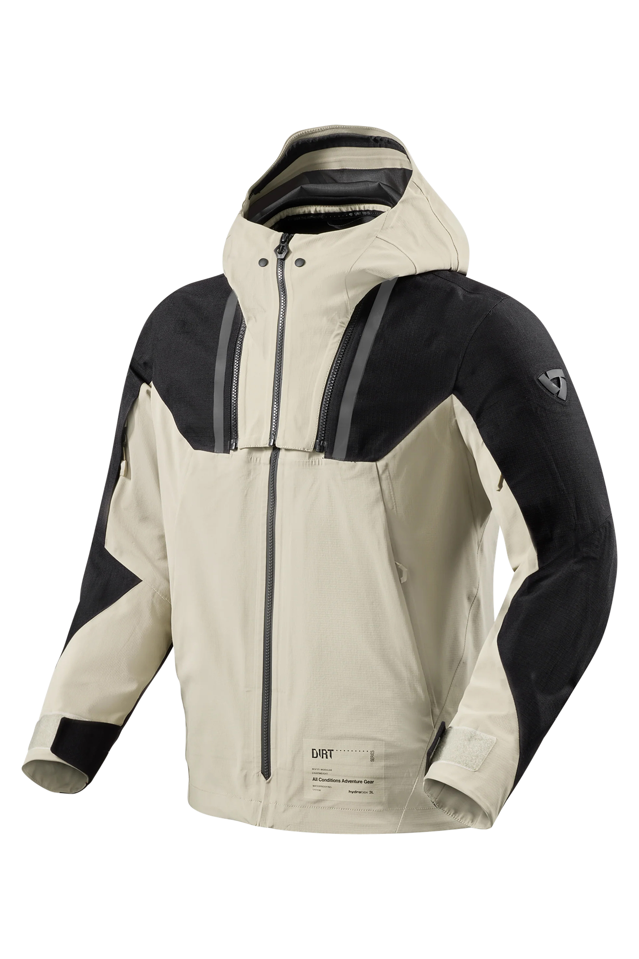 Kurtka Motocyklowa REV'IT! Component 3 H2O Czarny/Piaskowy3XL