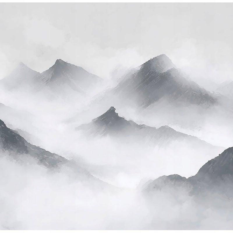 Fototapeta Góry Natura Szary 400x280 cm Tapeta Do Sypialni Salonu Kuchni Na Flizelinie
