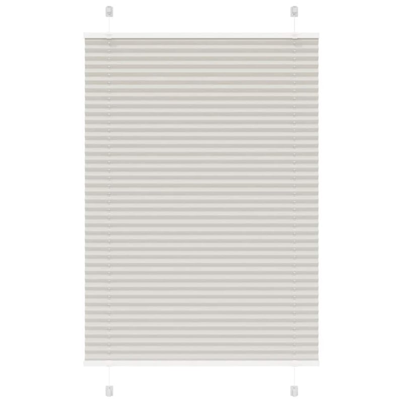 Roleta plisowana jasnoszara 100x100cm Szerokość tkaniny 99,4 cm vidaXL