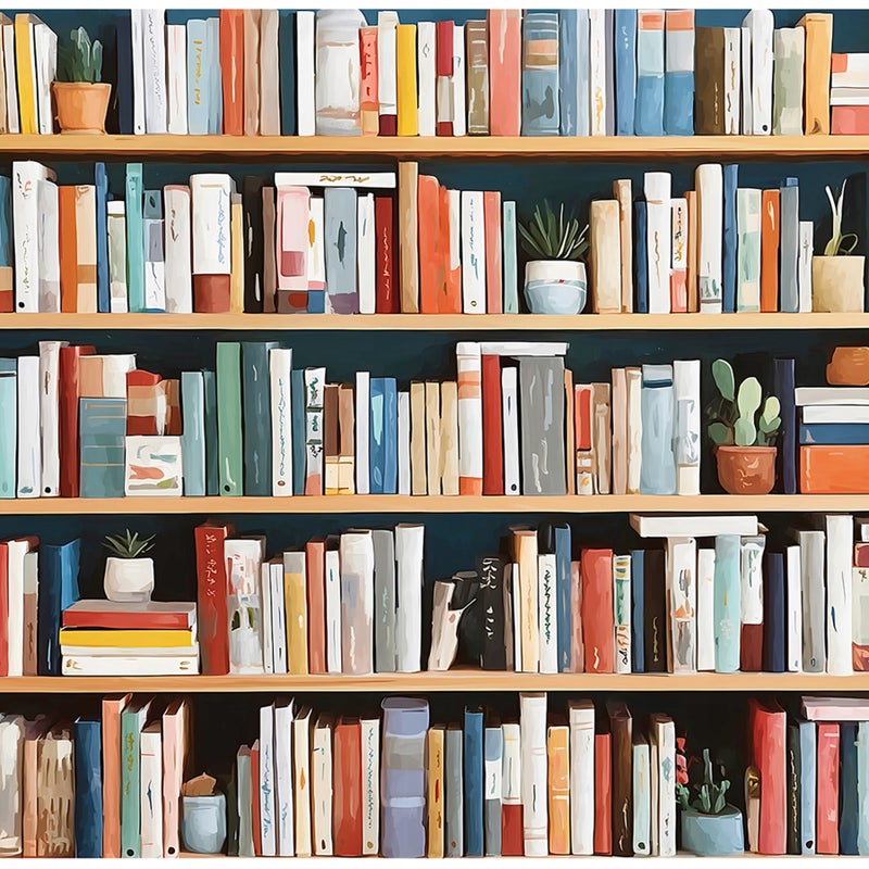 Fototapeta Biblioteka Książki Regał 300x210 cm Tapeta Do Sypialni Salonu Kuchni Na Flizelinie