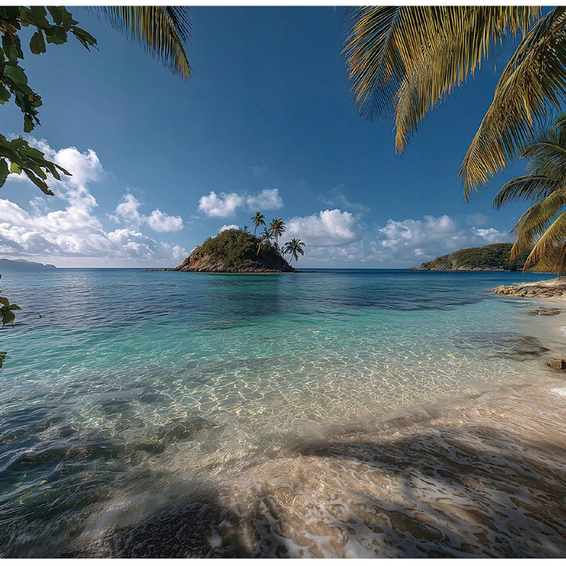 Fototapeta Plaża Palmy Krajobraz 300x210 cm Tapeta Do Sypialni Salonu Kuchni Na Flizelinie