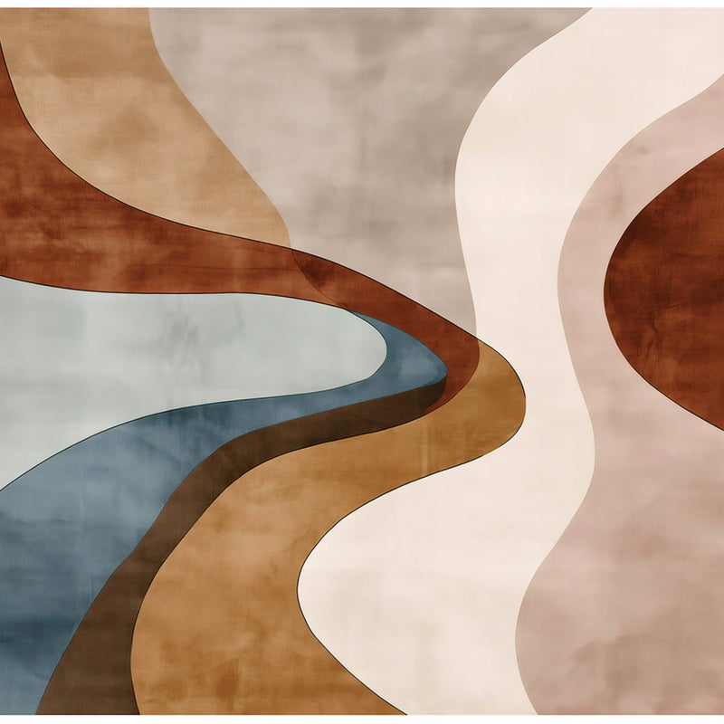 Fototapeta Boho Abstrakcja Geometryczna 350x250 cm Tapeta Do Sypialni Salonu Kuchni Na Flizelinie